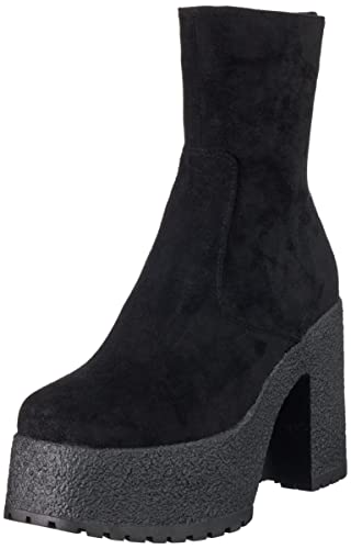 LAMODA Damen Separation Ankle Boot, Black Suede, 41 EU von LAMODA
