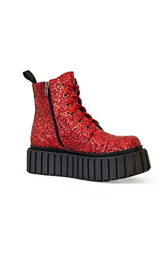 LAMODA Damen Shooting Star Ankle Boot, Red Glitter, 40 EU von LAMODA