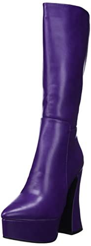 LAMODA Damen Sketchy Mid Calf Boot, Purple PU, 37 EU von LAMODA