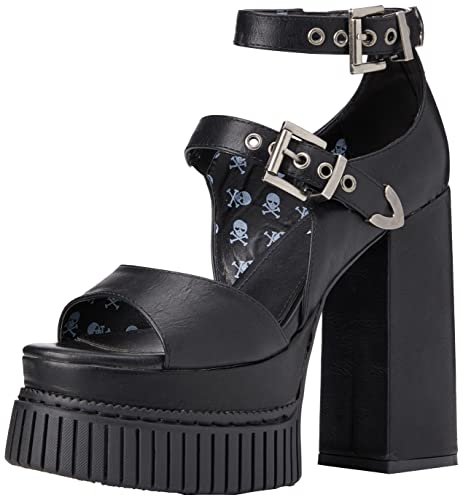 LAMODA Damen Solitude Court Shoe, Black Pu, 36 EU von LAMODA