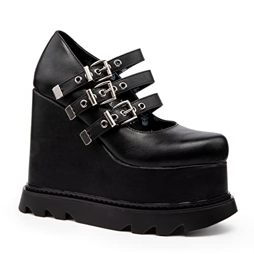 LAMODA Damen Supernova Wedges, Black Pu, 39 EU von LAMODA
