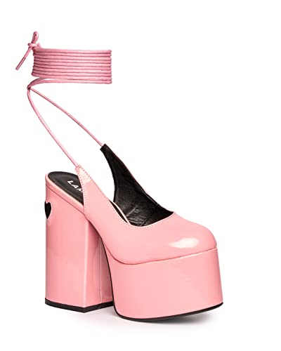 LAMODA Damen Tainted Love Super Court Shoe, Pink Patent, 40 EU von LAMODA