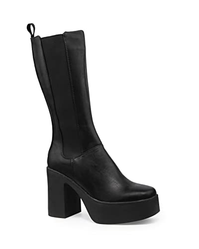 LAMODA Damen Takeover Ankle Boot, Black Pu, 36 EU von LAMODA