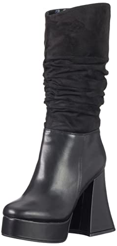 LAMODA Damen Tango Mid Calf Boot, Black Pu, 36 EU von LAMODA