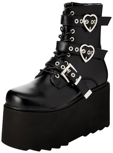 LAMODA Damen Teilzeit-Liebhaber Stiefelette, Schwarz (Black Pu), 40 EU von LAMODA