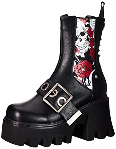 LAMODA Damen Timeless Ankle Boot, Black Skull, 37 EU von LAMODA