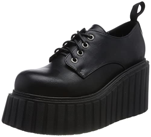 LAMODA Damen Wrap Around Wedges, Black Pu, 40 EU von LAMODA