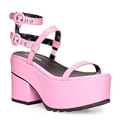 LAMODA - Kind Heart Chunky Platform Sandals, EU 39 von LAMODA