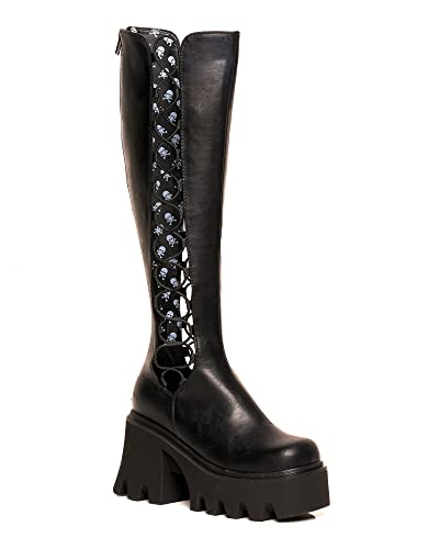 LAMODA - Misery Business Knee High Chunky Platform Boots, EU 40 von LAMODA