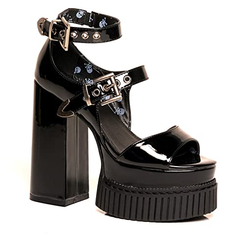 LAMODA - Solitude Creeper Platform Heels in Black Patent, EU 40 LAMODA - Solitude Creeper Platform Heels in Black Patent, EU 40 von LAMODA