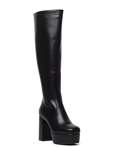 LAMODA - Whatta Showdown Knee High Platform Boots, EU 41 von LAMODA