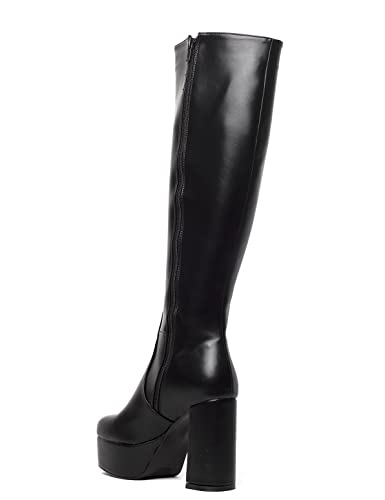 LAMODA - Whatta Showdown WIDE FIT Knee High Platform Boots, EU 38 von LAMODA