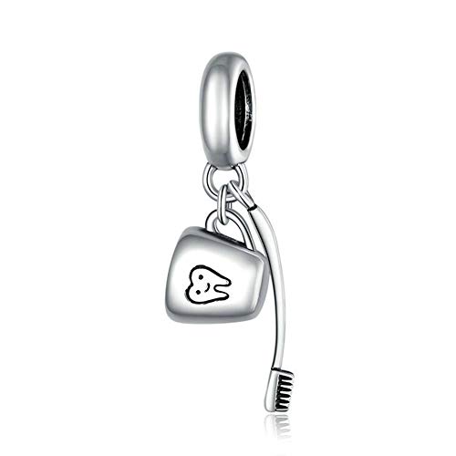 Smile Tooth Charm-Anhänger aus Sterlingsilber für Pandora-Charm-Armband, Sterling-Silber, Aus 925er Sterlingsilber Smile Tooth Charm-Anhänger aus Sterlingsilber für Pandora-Charm-Armband, Sterling-Silber, Aus 925er Sterlingsilber von LAMOONY