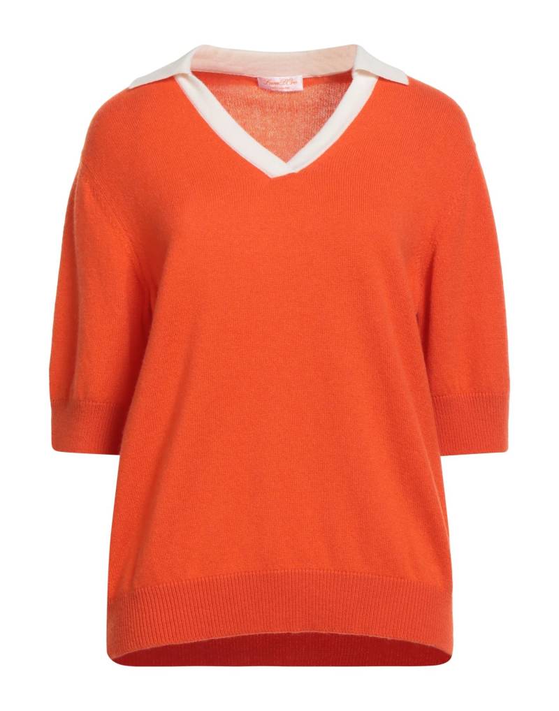 LANA D'ORO Pullover Damen Orange von LANA D'ORO