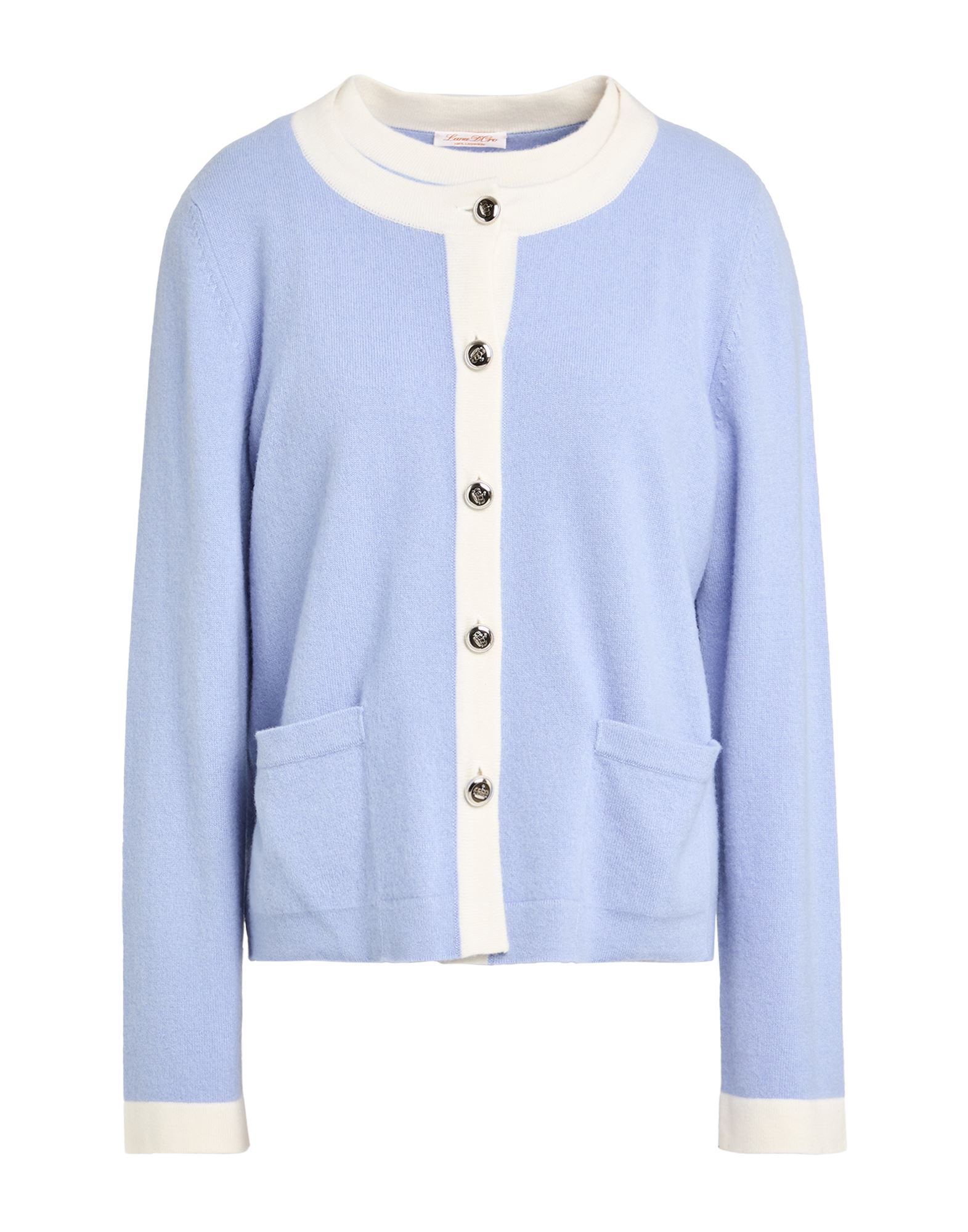 LANA D'ORO Twinset Damen Hellblau von LANA D'ORO