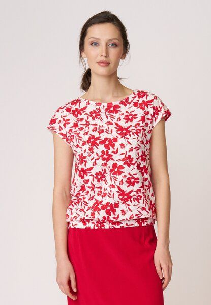 LANA Organic Blumenshirt aus Bio Baumwolle, Modell Leda von LANA Organic