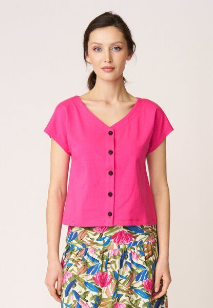 LANA Organic Shirt mit Knopfleiste, Modell Edda von LANA Organic