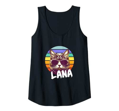 Damen LANA - Schöner Mädchen Name mit lustiger Katze Tank Top Damen LANA - Schöner Mädchen Name mit lustiger Katze Tank Top von LANA Tochter Enkel Geburtstag Geschenkideen