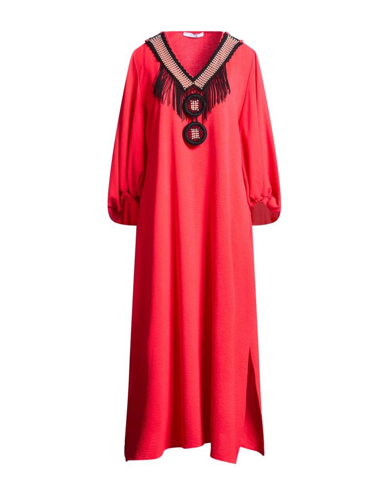 LANACAPRINA Maxi-kleid Damen Rot von LANACAPRINA