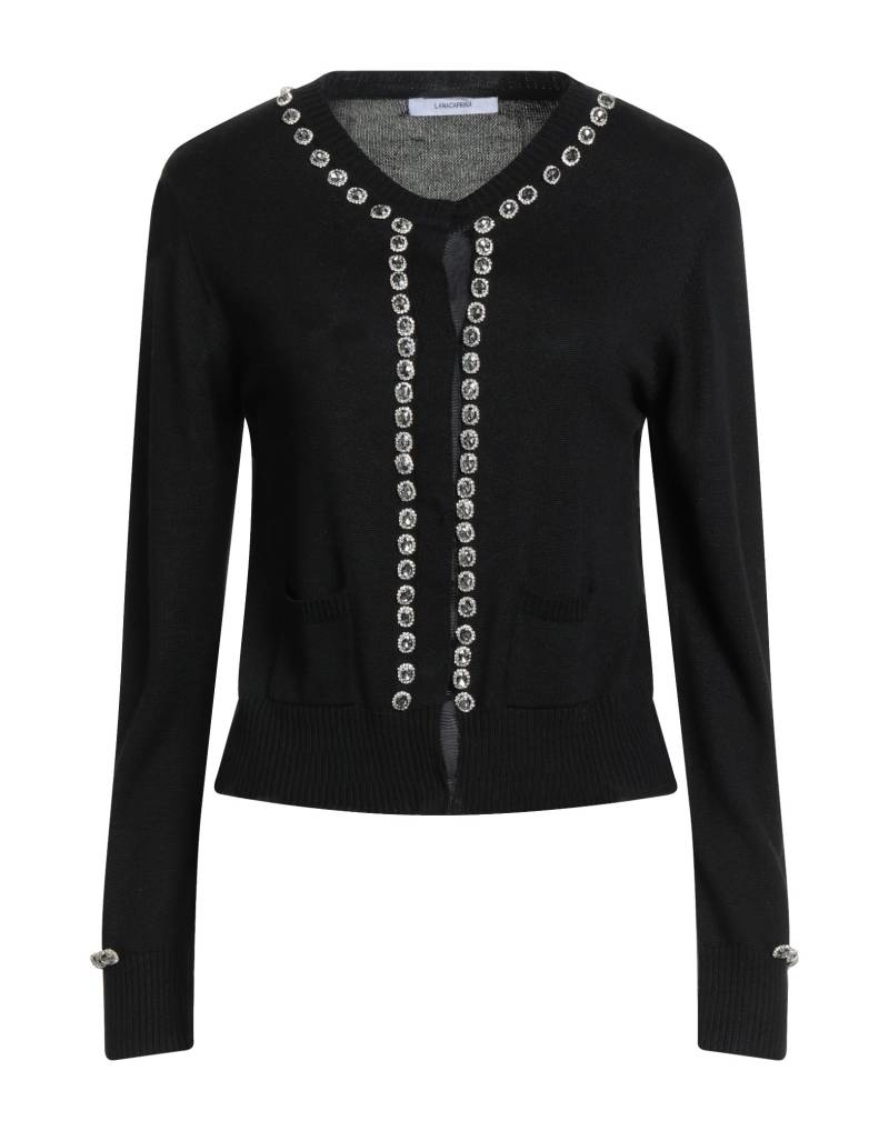 LANACAPRINA Strickjacke Damen Schwarz von LANACAPRINA