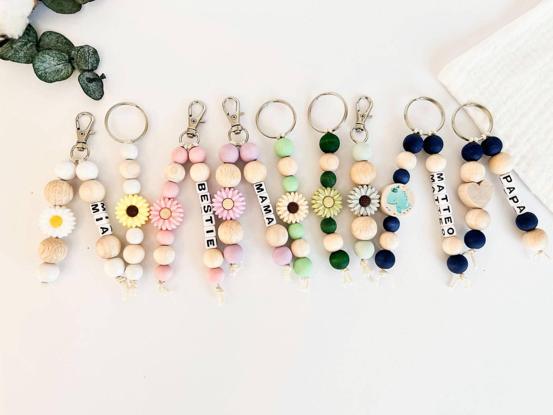 Schlüsselanhänger Mit Namen Personalisiert - Geschenk Für Kinder & Erwachsene Ranzenbaumler Mäppchenanhänger Handmade Weihnachten von LANALUNAde