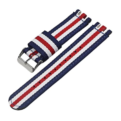 LANAPPTLTG 17MM19MM20mm Leinwand Nylon Armband Fit for SWATCH Uhr Gürtel Strap Frauen Männer Uhr Zubehör Refit Armband Armband Ersatz(23-S,19mm) von LANAPPTLTG
