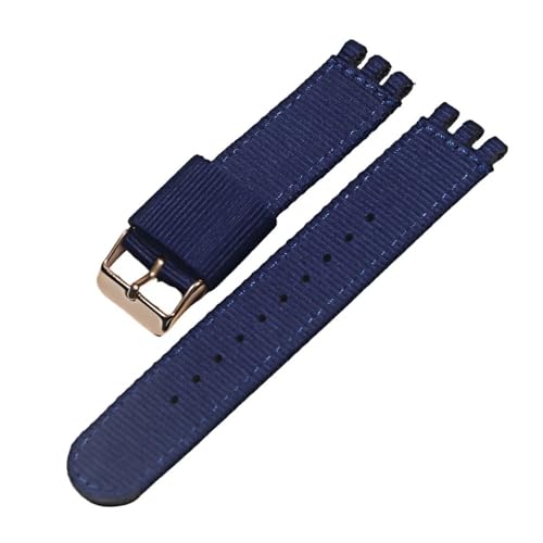 LANAPPTLTG 17MM19MM20mm Leinwand Nylon Armband Fit for SWATCH Uhr Gürtel Strap Frauen Männer Uhr Zubehör Refit Armband Armband Ersatz(5-RG,19mm) von LANAPPTLTG