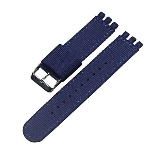 LANAPPTLTG 17MM19MM20mm Leinwand Nylon Armband Fit for SWATCH Uhr Gürtel Strap Frauen Männer Uhr Zubehör Refit Armband Armband Ersatz(5-S,17mm) von LANAPPTLTG