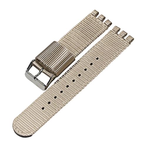 LANAPPTLTG 17MM19MM20mm Leinwand Nylon Armband Fit for SWATCH Uhr Gürtel Strap Frauen Männer Uhr Zubehör Refit Armband Armband Ersatz(8-S,17mm) von LANAPPTLTG