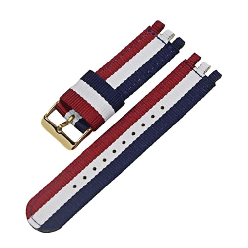 LANAPPTLTG 17MM19MM20mm Leinwand Nylon Armband Fit for SWATCH Uhr Gürtel Strap Frauen Männer Uhr Zubehör Refit Armband Armband Ersatz(9-G,17mm) von LANAPPTLTG
