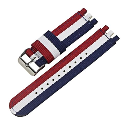 LANAPPTLTG 17MM19MM20mm Leinwand Nylon Armband Fit for SWATCH Uhr Gürtel Strap Frauen Männer Uhr Zubehör Refit Armband Armband Ersatz(9-S,19mm) von LANAPPTLTG