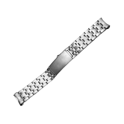 LANAPPTLTG 18mm 20mm 22mm Silber 316L Edelstahl Uhrenarmband Passend for Omega Armband Passend for Seamaster Passend for Speedmaster Planet Ocean Armband(Steel-9Beads-No Log,18mm) von LANAPPTLTG