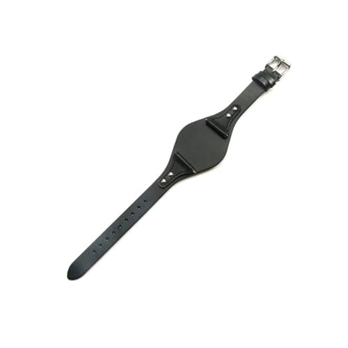 LANAPPTLTG Armband passend for Fossil ES4113 ES3625 ES3616 ES3838 ES4114 Damen-Serie 18 mm Lederarmband(Black,18mm Silver-K1) von LANAPPTLTG