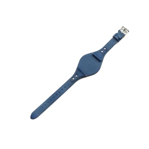 LANAPPTLTG Armband passend for Fossil ES4113 ES3625 ES3616 ES3838 ES4114 Damen-Serie 18 mm Lederarmband(Dark Blue,18mm Silver-K1) von LANAPPTLTG