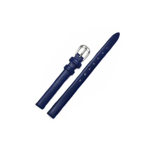 LANAPPTLTG Damen-Lederarmbänder 6/8/10/12/13/14/15/16/17 mm, weiches Materialband mit silberfarbener Edelstahlschnalle(Blue,6mm) von LANAPPTLTG