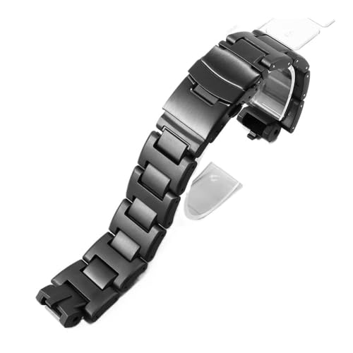 LANAPPTLTG Kunststoffstahl Ersetzen Sie das Uhrenarmband for Casio PRW-6000/6100/3000/3100 Schwarz mit konvexem Schnittstellenzubehör von LANAPPTLTG