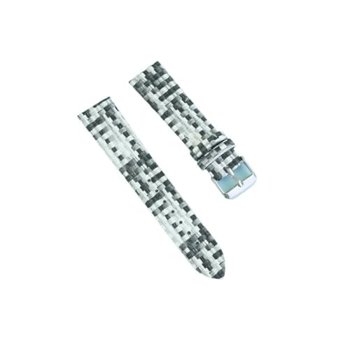 LANAPPTLTG Leder-Uhrenarmband 14 mm 20 mm Uhrenarmband passend for Damen(Black-white,14mm) von LANAPPTLTG