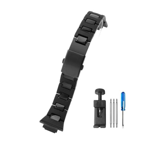 LANAPPTLTG Passend for Modifikation Casio Composite-Kunststoff-Stahl, solide Edelstahl-Faltschließe, mattiertes Dw5600/GBX-100/M5610/Ga2100-Uhrenarmband von LANAPPTLTG