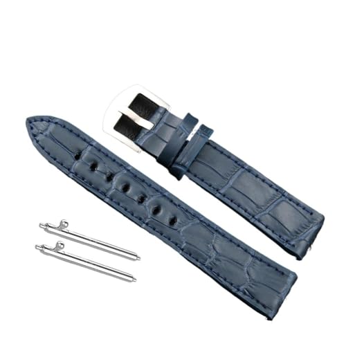 LANAPPTLTG Schnellverschluss-Lederarmband 18 mm 20 mm 22 mm Handgelenk Herrenuhrarmband passend for Skmei DW passend for Pagani Design(BLUE,22mm) von LANAPPTLTG