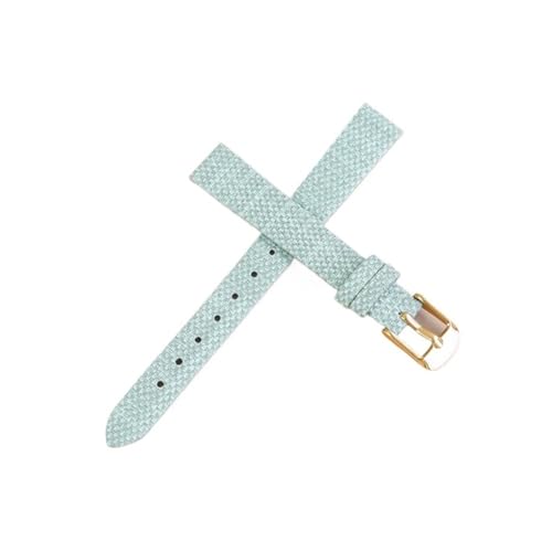 Vintage Retro Denim Nylon Uhrenarmband Canvas Band 10 12 14 16 18 20mm 22mm Armband Wristbelt Passend for Samsung Passend for Amazfit Passend for Huawei(Green-rose,24mm) von LANAPPTLTG