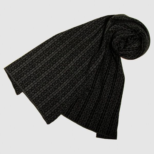 LANARTO slow fashion Schal Muster 'Peking' zweifarbig gestrickt aus mulesingfreier Merinowolle von LANARTO slow fashion