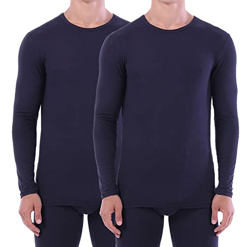 LANBAOSI 2er Pack Ski- und Thermounterwäsche Unterhemd, Funktions Herren Funktionswäsche, Unterwäsche Langarm für Herren, Warmes Winter Unterwäsche von LANBAOSI