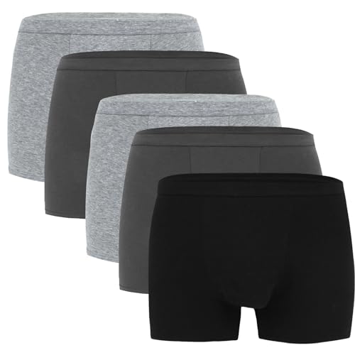 LANBAOSI Boxershorts Herren Multipack 5er Pack Männer Unterwäsche Unterhosen Men Boxer Baumwolle von LANBAOSI