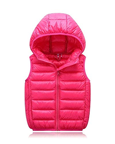 LANBAOSI Kleinkind Steppweste Warme Ultraleicht Winterjacke Kinder Daunenweste Jungen Mädchen Gesteppt Ärmellos Mäntel mit Kapuzen von LANBAOSI