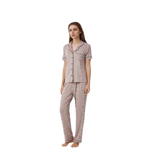 LANBAOSI Womens Pyjamas Short Sleeve von LANBAOSI