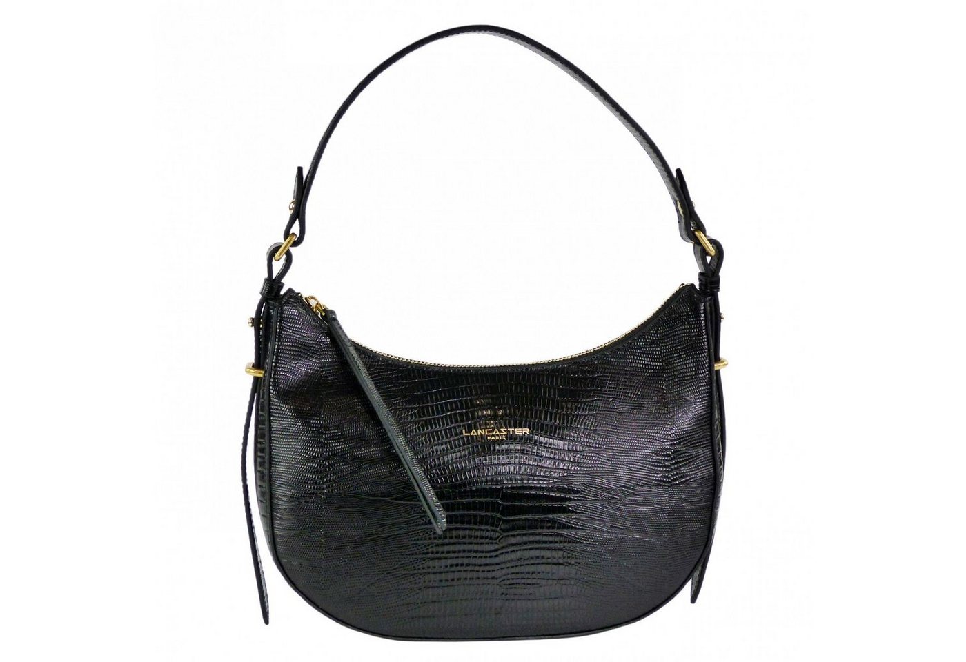 LANCASTER Schultertasche Exotic Lézard & Croco Leder Hobo Bag von LANCASTER