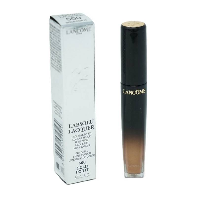 LANCOME Lippenstift LANCOME L'Absolu Lacquer Lipgloss Liquid Lipstick 500 gold For it von LANCOME