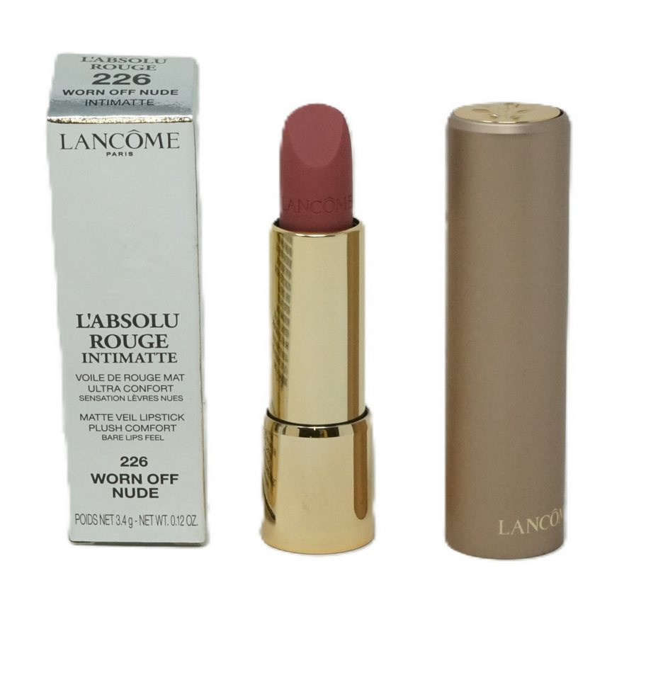LANCOME Lippenstift Lancome L'Absolu Rouge Intimatte Matte Lippenstift Worn off Nude 226 von LANCOME