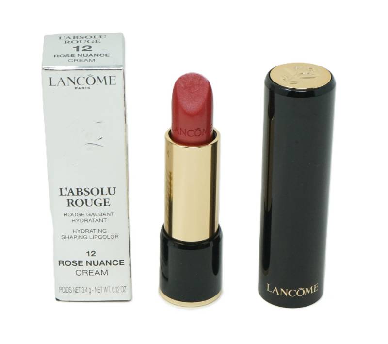 LANCOME Lippenstift Lancome L'Absolu Rouge Lippenstift 12 Rose Nuance Cream 3,4g von LANCOME