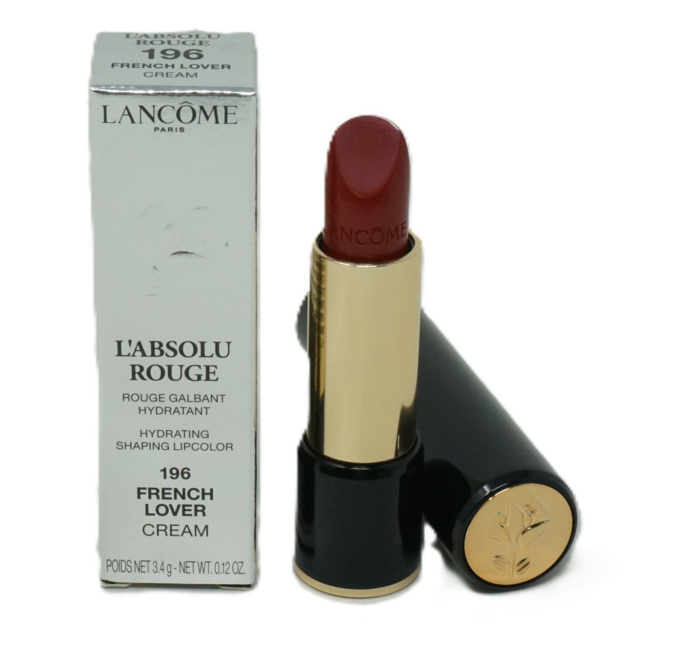 LANCOME Lippenstift Lancome L'Absolu Rouge Lippenstift Cream 196 French Lover 3,4g von LANCOME